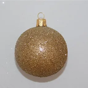 Glaskugel beglittert