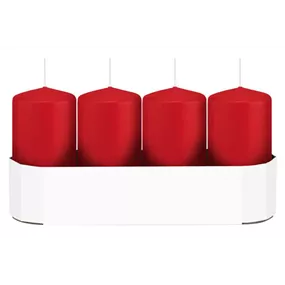 Stumpenkerze 4er Packung