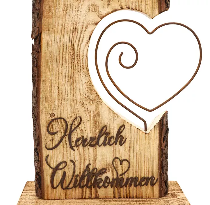 Holzständer Sandra Herzlich Willkommen