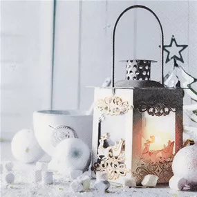 Serviette White Lantern Serviette White Lantern