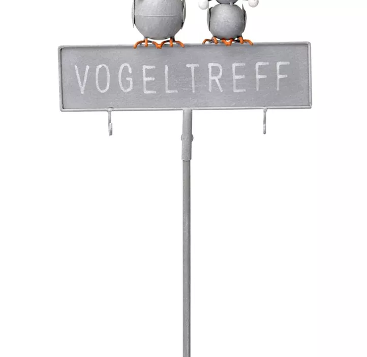 Schild Vogeltreff am Stab