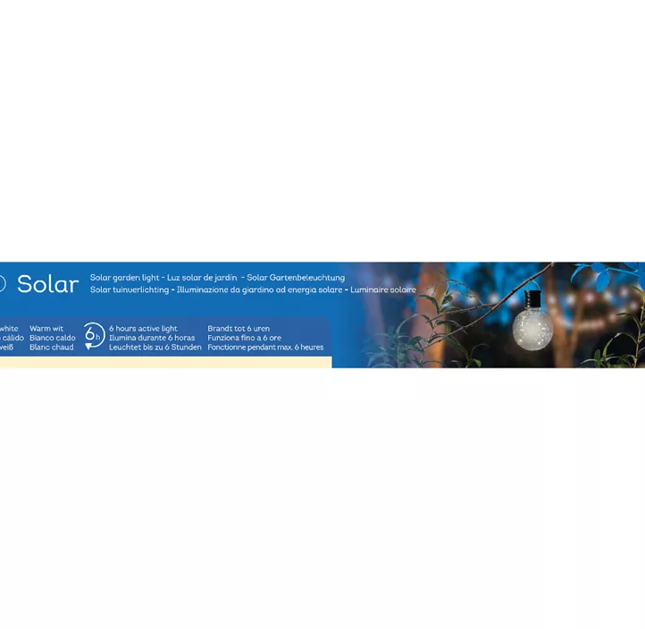 Solar Birne mit Noppenmuster
