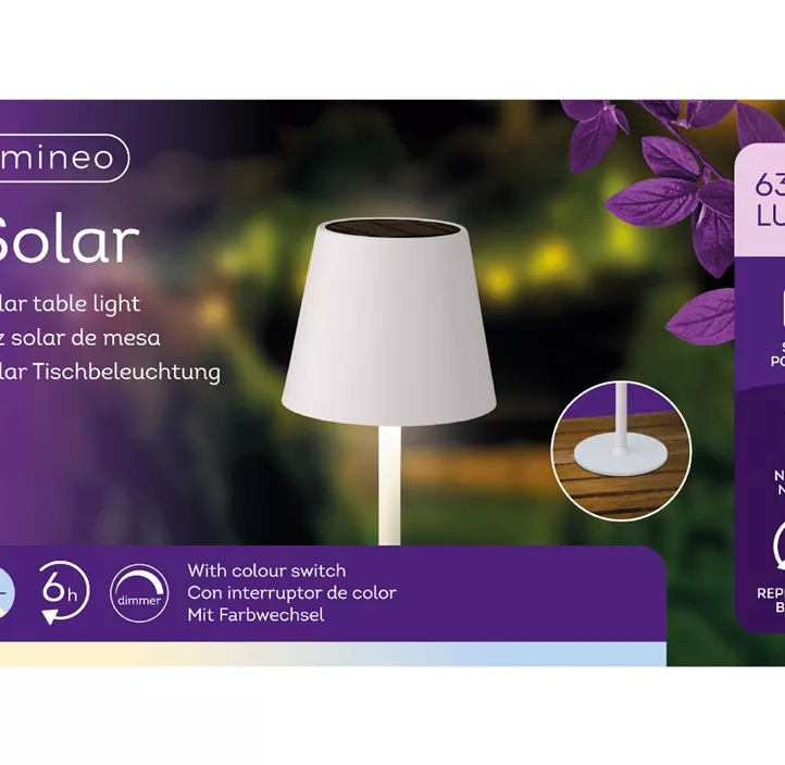 Solar Tischlampe Wilma