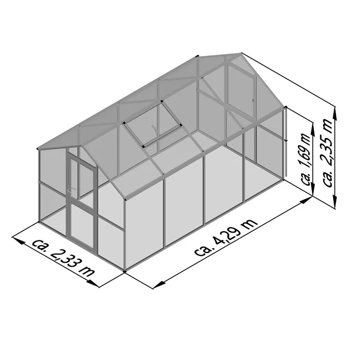 Gewächshaus Modell Aptasia IV