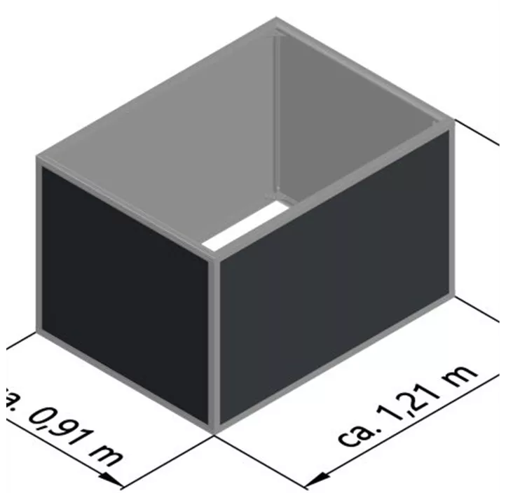 Aluminium-Hochbeet 130