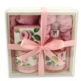 Set Muttertag - Seife, Badesalz, Flüssigseife, Handtuch