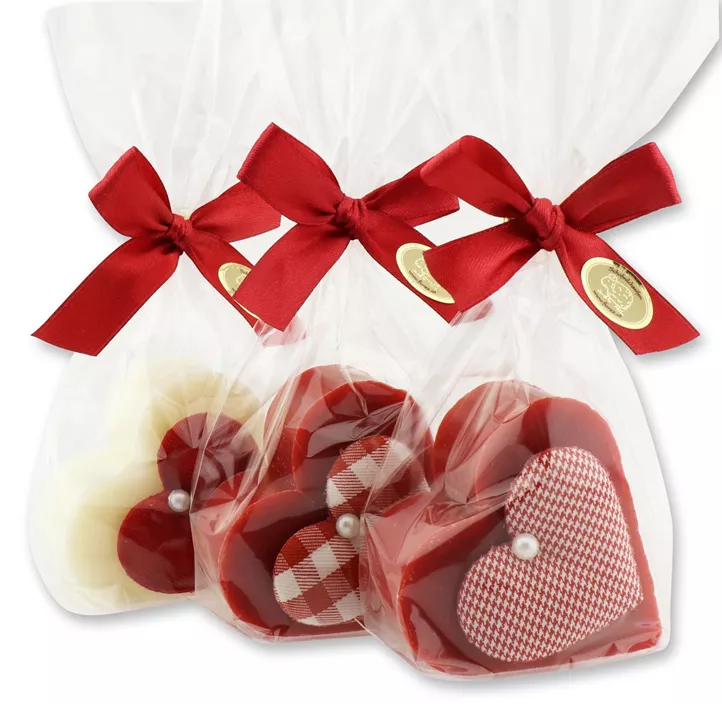 Schafmilchseife Herz mit Stoffherz