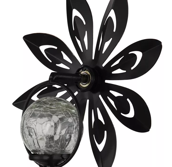 Solar-Steckleuchte Blume blau