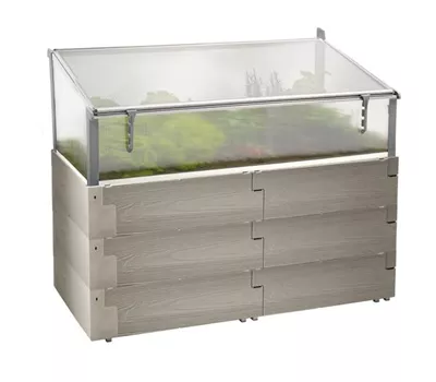 Hochbeet Timber Kombi-Set inkl. Frühbeetabdeckung