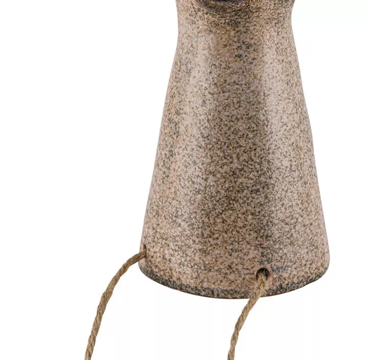 Steingut-Zaunhocker Hund