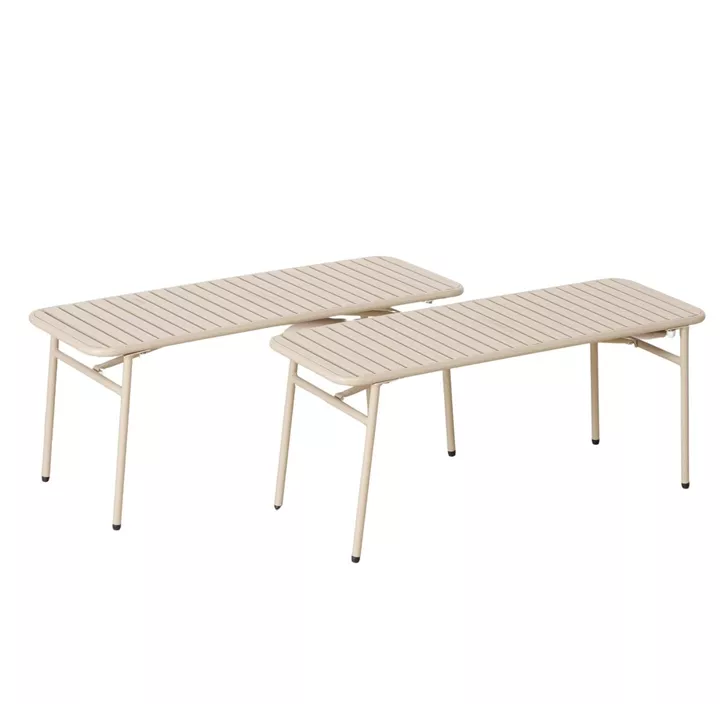 Möbelset Molia 1 Tisch, 2 Bänke