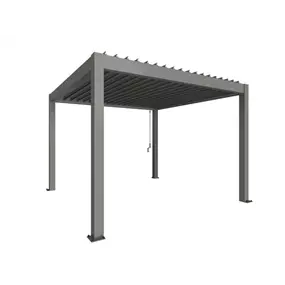 Pergola 3,5 x 3,5 quarzgrau