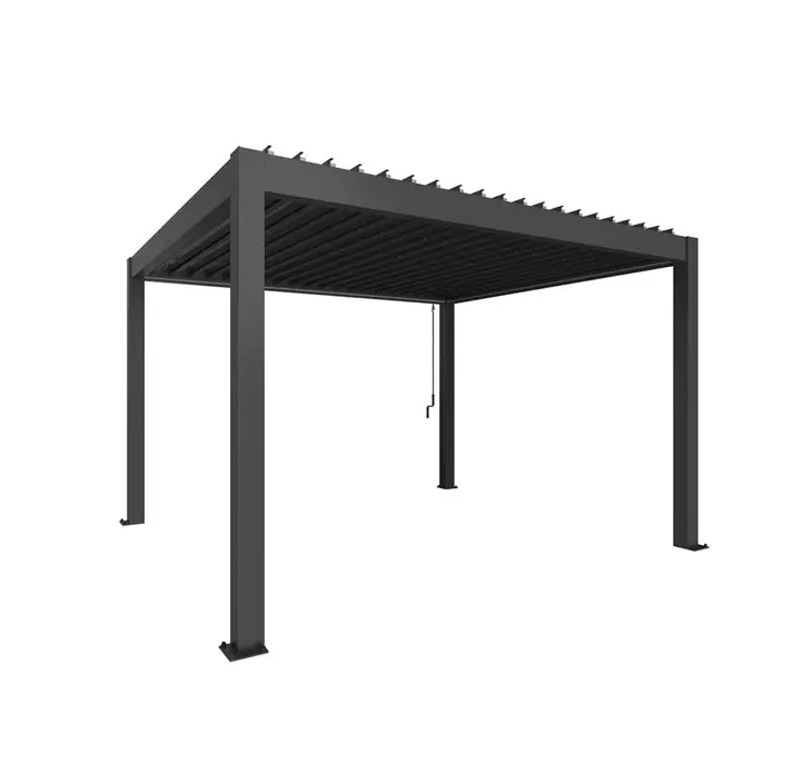 Pergola 4 x 3,5 dunkelgrau
