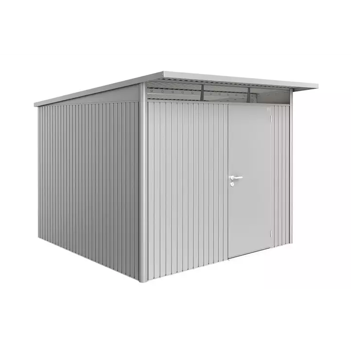 Gerätehaus AvantGarde A7 silber mit Standardtür