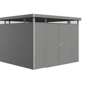 Gerätehaus HighLine H6 quarzgrau, Doppeltür