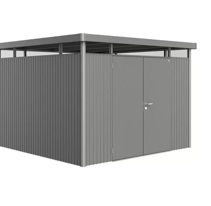 Gerätehaus HighLine H6 quarzgrau, Doppeltür