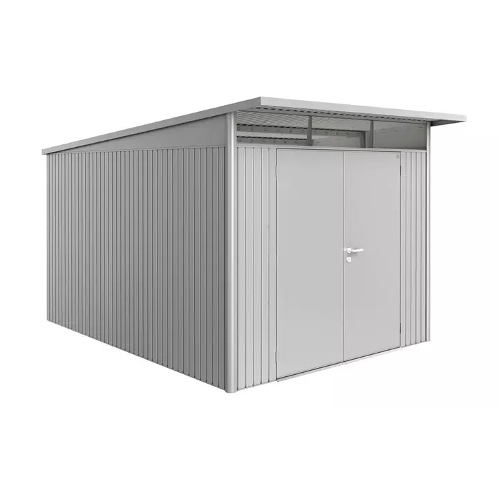 Gerätehaus AvantGarde A8 silber mit Doppeltür