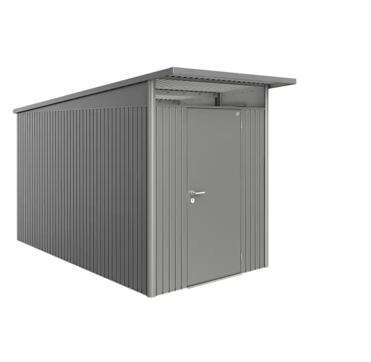Gerätehaus AvantGarde A4 quarzgrau mit Standardtür