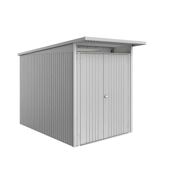 Gerätehaus AvantGarde ECO A3 silber mit Doppeltür