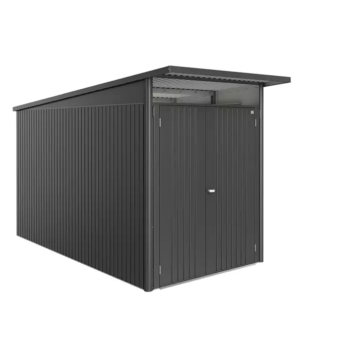 Gerätehaus AvantGarde ECO A4 dunkelgrau mit Doppeltür