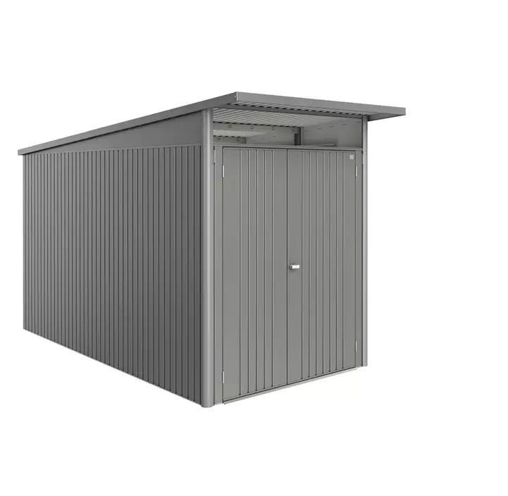 Gerätehaus AvantGarde ECO A4 quarzgrau mit Doppeltür