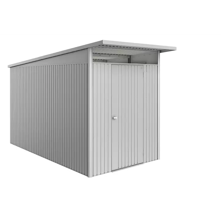 Gerätehaus AvantGarde ECO A4 silber mit Standardtür