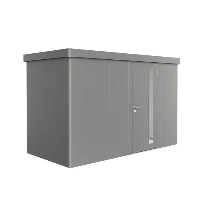 Gerätehaus Neo 1D Standardtür, quarzgrau