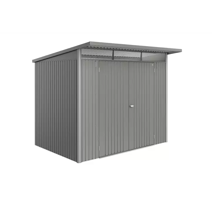 Gerätehaus AvantGarde ECO A5 quarzgrau mit Doppeltür