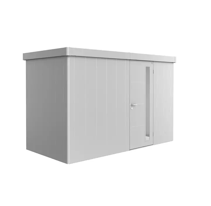 Gerätehaus Neo 1D Standardtür, silber