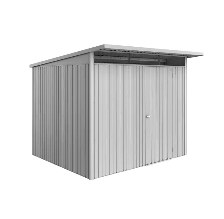 Gerätehaus AvantGarde ECO A5 silber mit Doppeltür