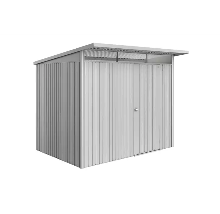 Gerätehaus AvantGarde ECO A5 silber mit Standardtür
