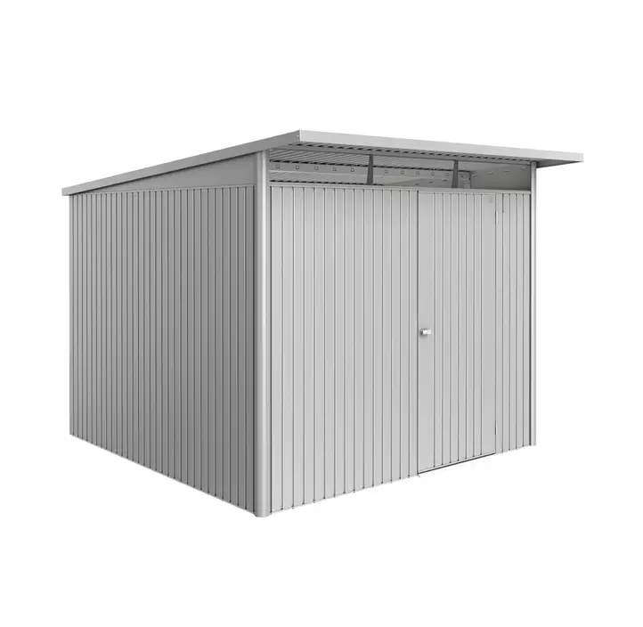 Gerätehaus AvantGarde ECO A7 silber mit Standardtür