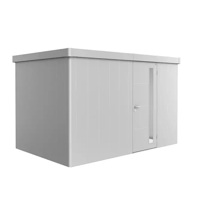 Gerätehaus Neo 2D Standardtür, silber