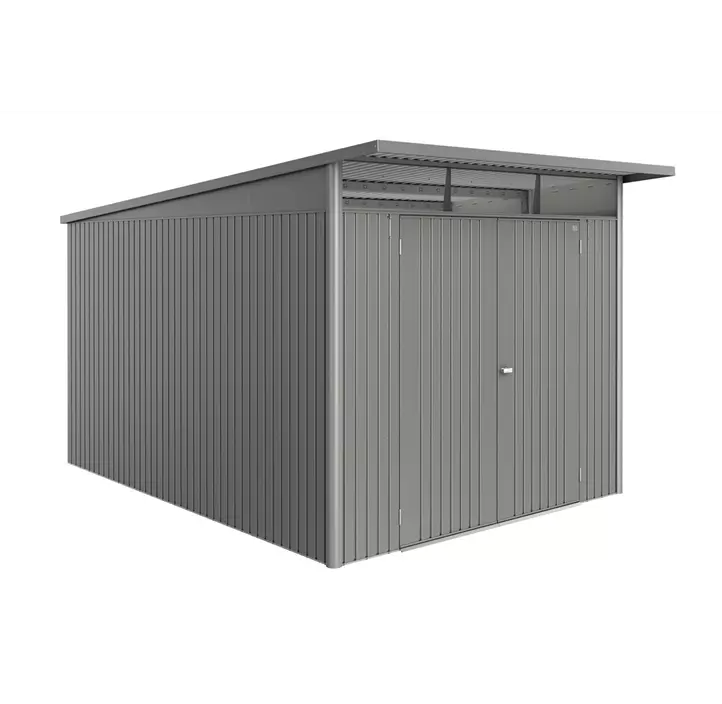 Gerätehaus AvantGarde ECO A8 quarzgrau mit Doppeltür