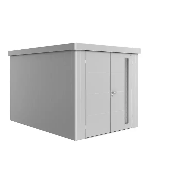 Gerätehaus Neo 4B Doppeltür,silber