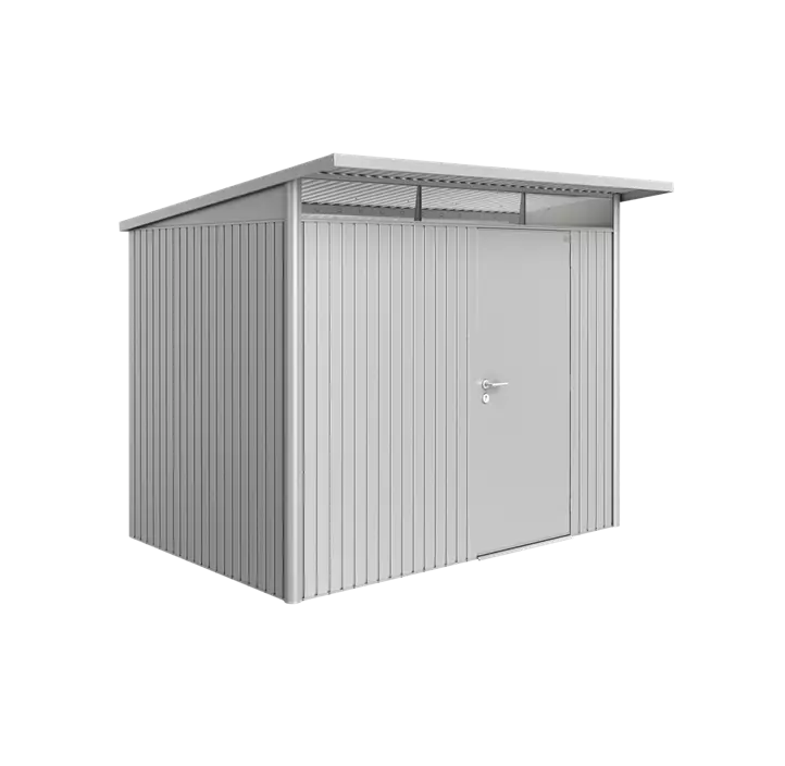 Gerätehaus AvantGarde A5 silber mit Standardtür