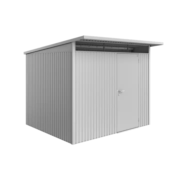 Gerätehaus AvantGarde A6 silber mit Doppeltür