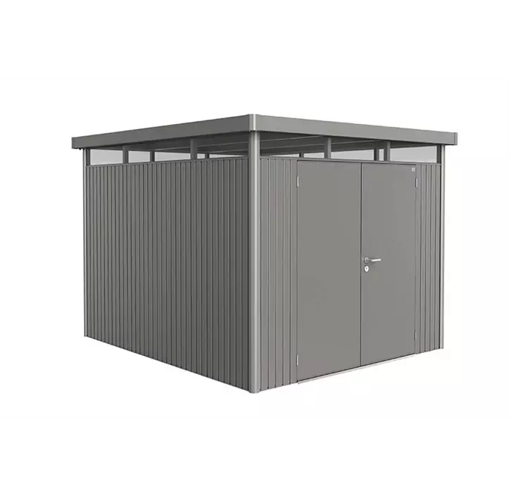 Gerätehaus HighLine H5 quarzgrau mit Doppeltür