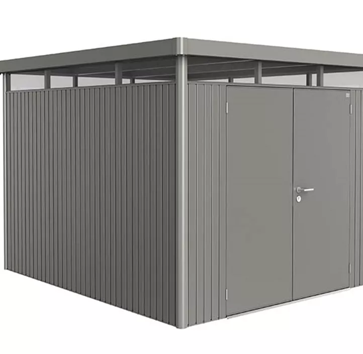 Gerätehaus HighLine H5 quarzgrau mit Doppeltür