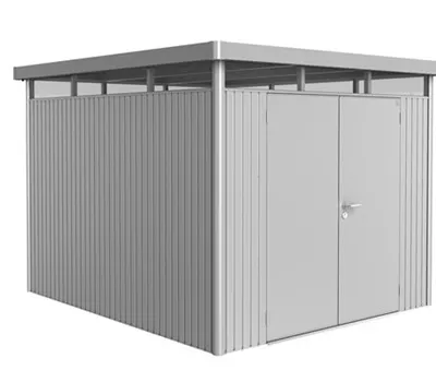 Gerätehaus HighLine H5 silber, Doppeltür