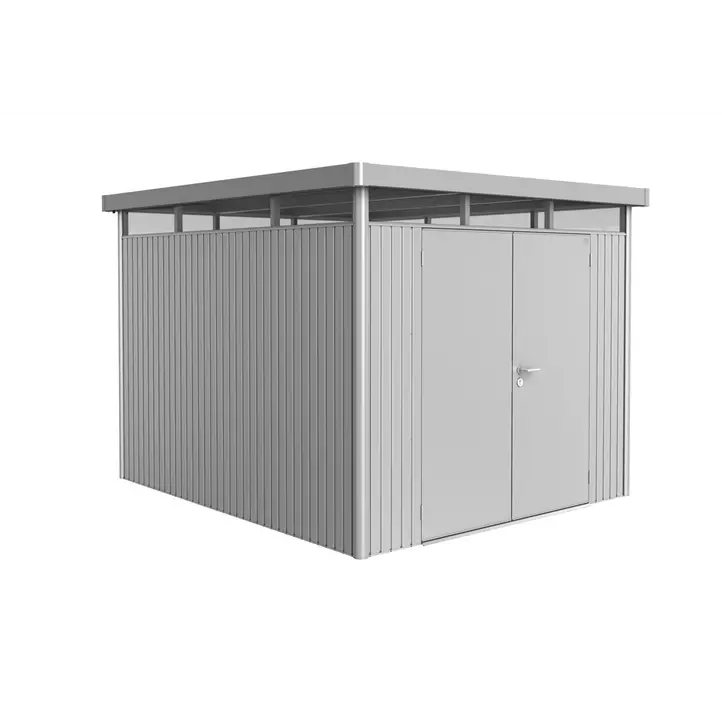 Gerätehaus HighLine H5 silber, Doppeltür