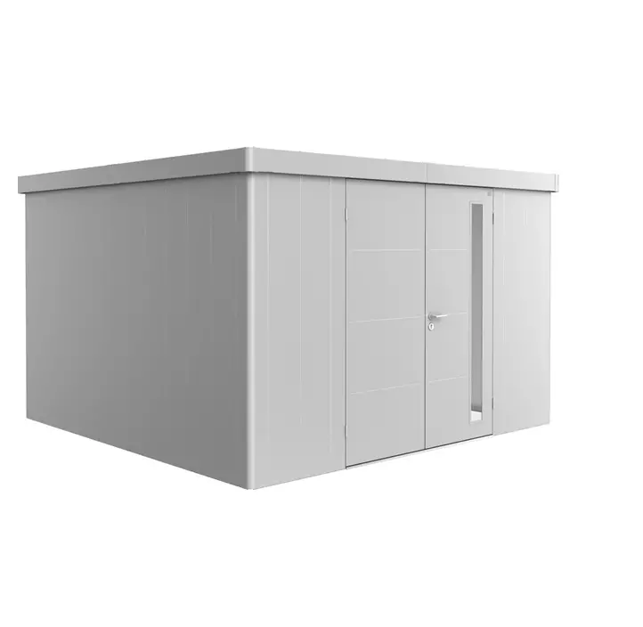 Gerätehaus Neo 4D Doppeltür,silber