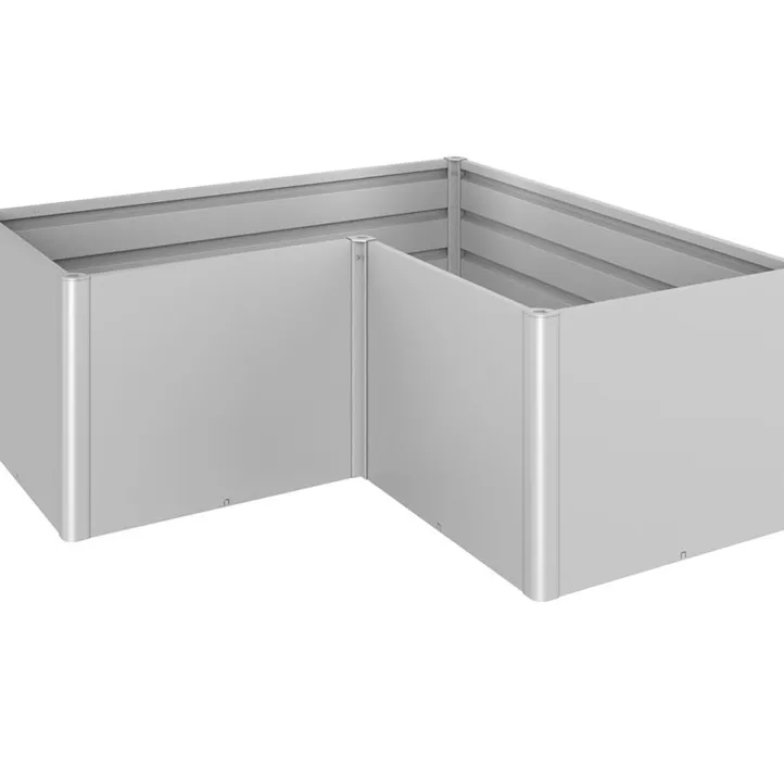 HochBeet L-Form 2x1 silber