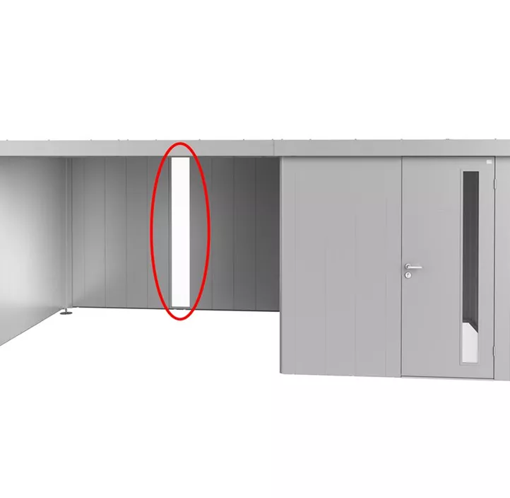Lichtpaneel f Seitendach z Gerätehaus Neo silber
