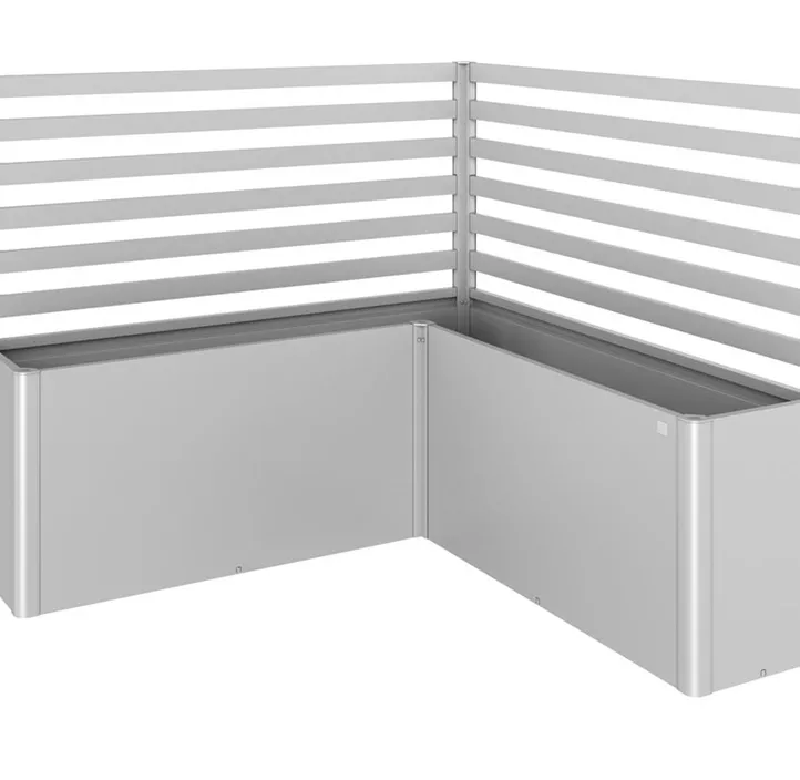Rankgitter für Hochbeet L-Form Gr.L200/L2x1 silber