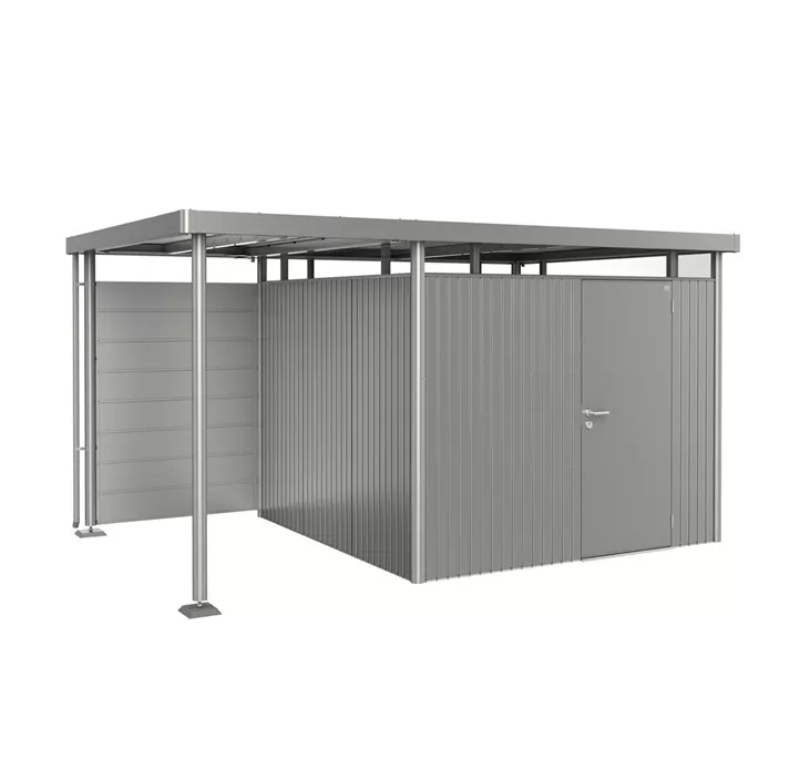 Rückwand für Seitendach Gr. L für Gerätehaus HighLine H2-H6, quarzgrau