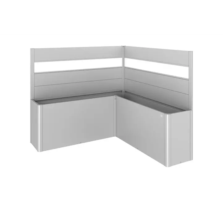 Sichtschutz für Pflanzbeet Belvedere L-Form 200 mit Acrylglas