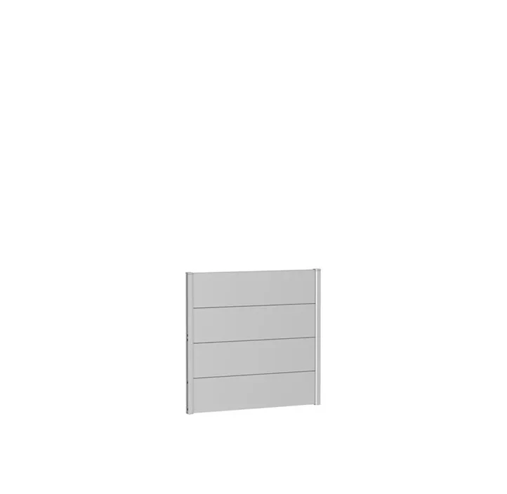 Wandpaneel für Sichtschutz ohne Acrylglas 100x90, silber