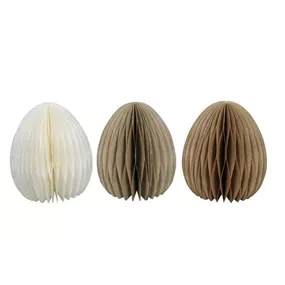 Ei stehend aus Papier, Brauntöne