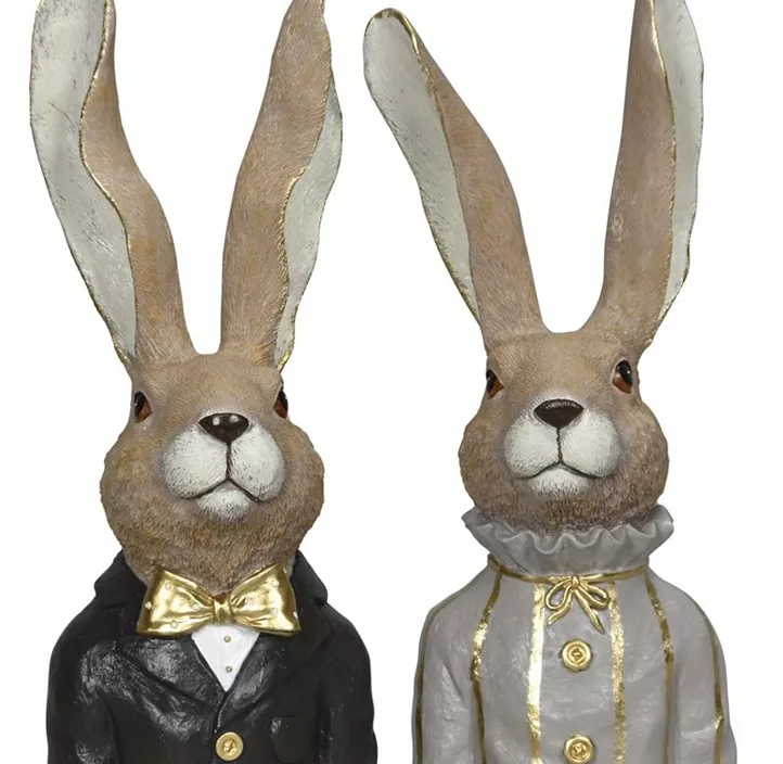 Hase mit Jackett